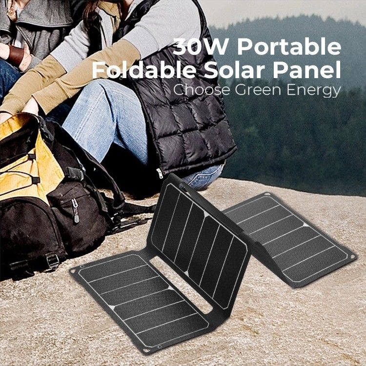 En Yeni Güneş Gücü Hücresi IP68 30W 12V Katlanabilir Güneş Paneli Diğer Uygulamalar için Mükemmel