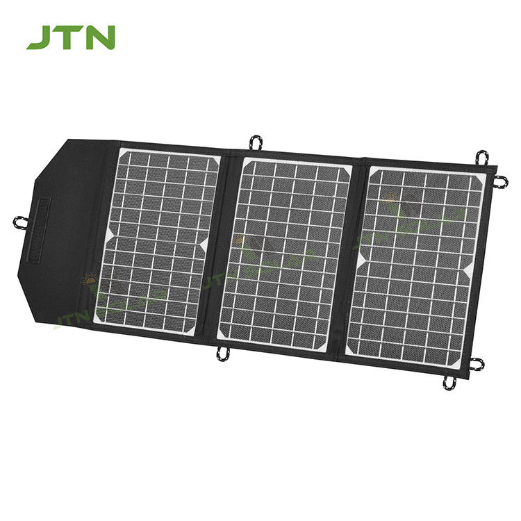 Özel Açık Hava Kampı ETFE 21W Katlanabilir Güneş Şarj Yüklenebilir USB Portlu Taşınabilir Güneş Panelleri