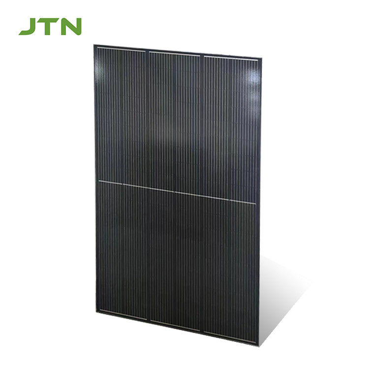 220V Çıkış 450W Mono Güneş Paneli Tüm Siyah Tasarım ve Özelleştirilebilir Logo Yazı