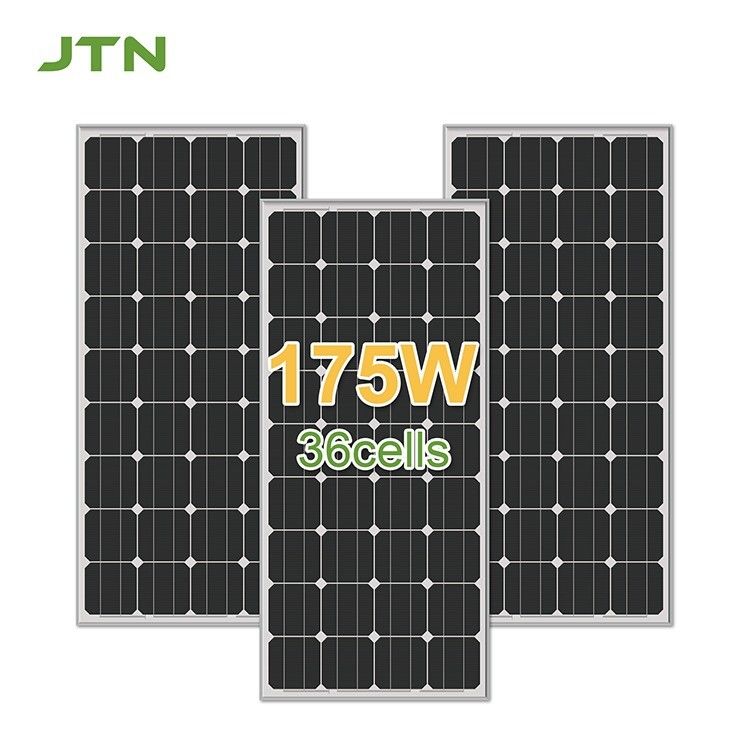 PET/ETFE/Şekil Yüzey Malzemesi 175W Güneş Ev Enerji Sistemi için Mono Güneş Panelleri