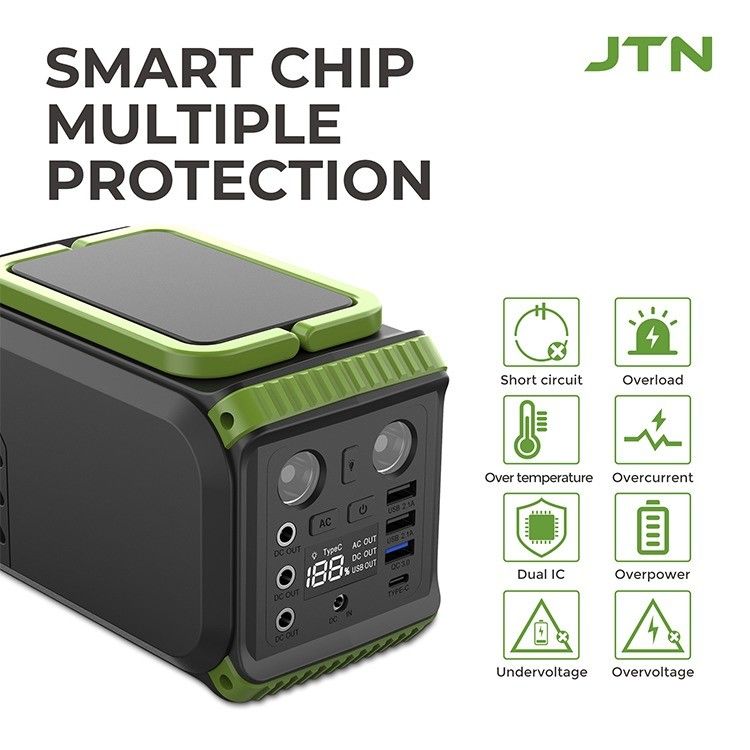 Açık Hava Kampı Güneş Paneli Güç İstasyonu Taşınabilir Jeneratör Lifepo4 Lityum 110V 200W