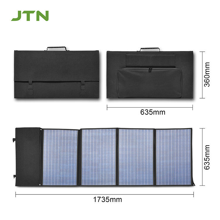 156.75mmx156.75mm hücre boyutu CE/FCC/ROHS/PET sertifikalı katlanabilir güneş paneli